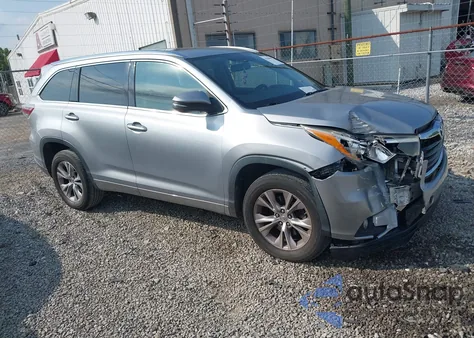 2014 Toyota Highlander Xle V6 из США, поврежденный, VIN 5TDKKRFH3ES022535